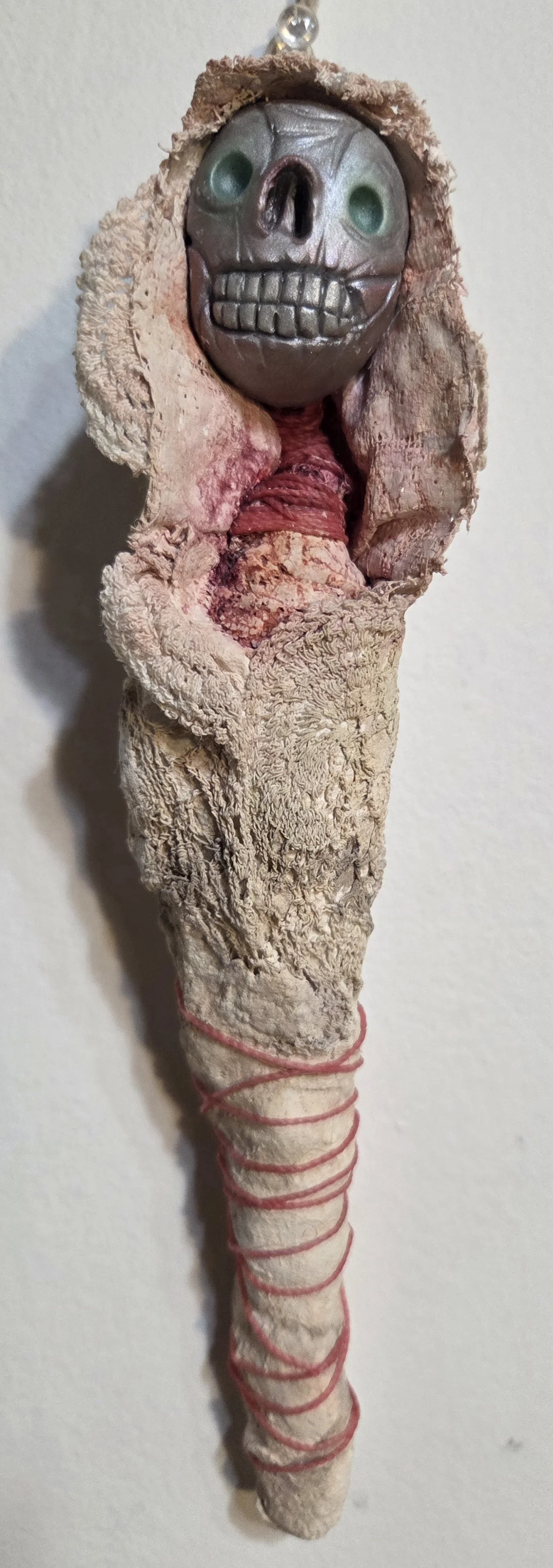 “Chrysalides” Burial Dolls
Polymer clay, plaster, paper pulp, & acrylic
9.5” tall
$55 ea.
Email oddmoddworks@gmail.com for Shipping Inquiries