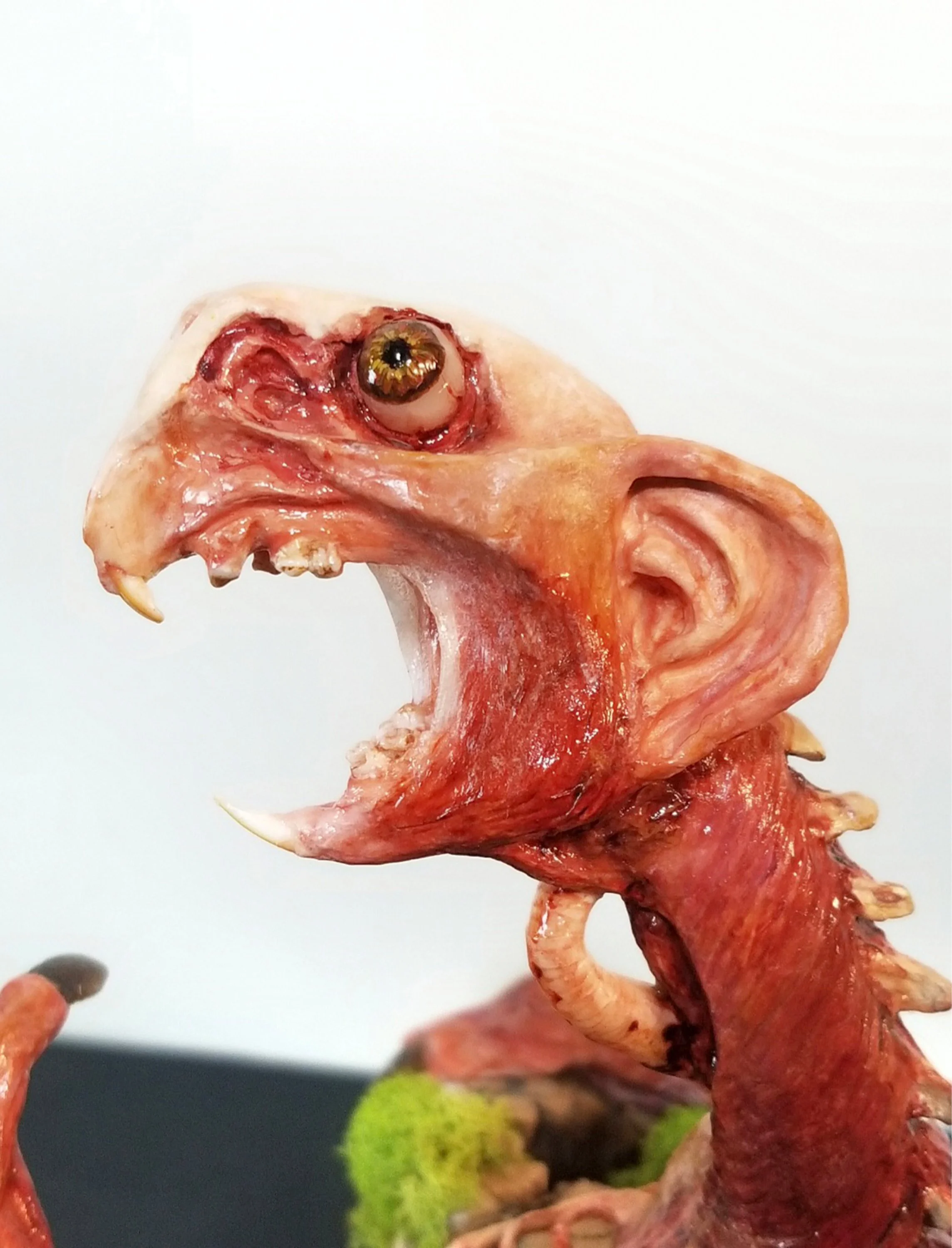 “Arbores Scandit Nothogenera”
:Unnatural History Ecorche:
Stone clay, polymer clay, wood, bone, acrylic mediums, & moss
12.5" x 7.5" x 5"
$450
(Details)
Email oddmoddworks@gmail.com for Shipping Inquiries
