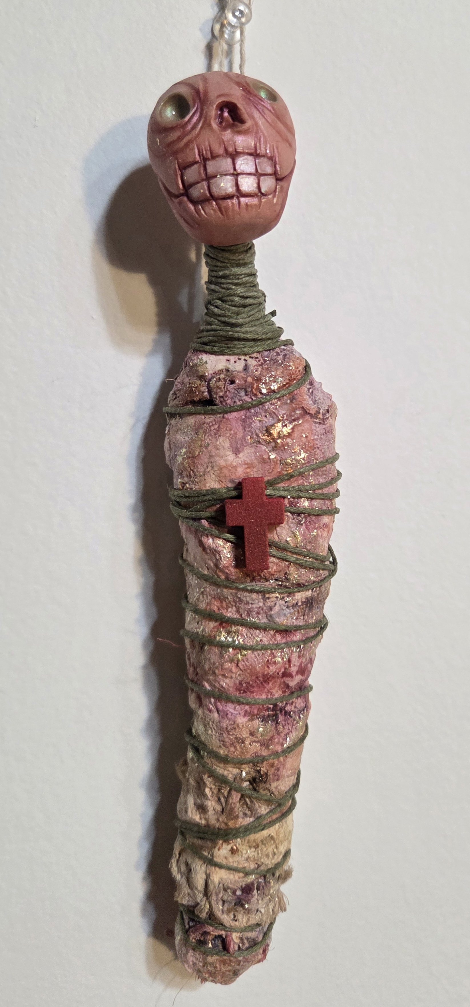 “Chrysalides” Burial Dolls
Polymer clay, plaster, paper pulp, wood, & acrylic
9.5” tall
$55 ea.
Email oddmoddworks@gmail.com for Shipping Inquiries