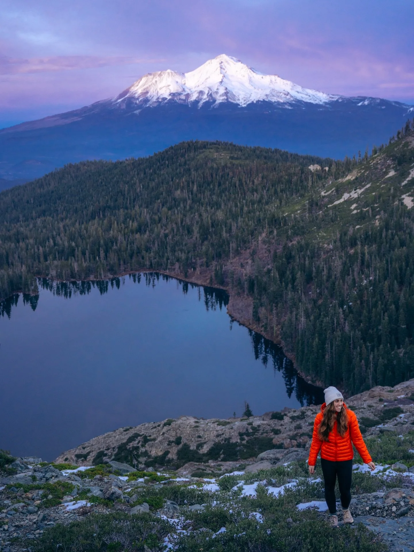Blue hour on Mt. Shasta 💙

I&rsquo;m usually a sunrise girl, but this sunset was unreal. Hiking as the sun went down while blue hour wrapped around the mountain was so special. The light softened, the crowds disappeared, &amp; everything slowed down