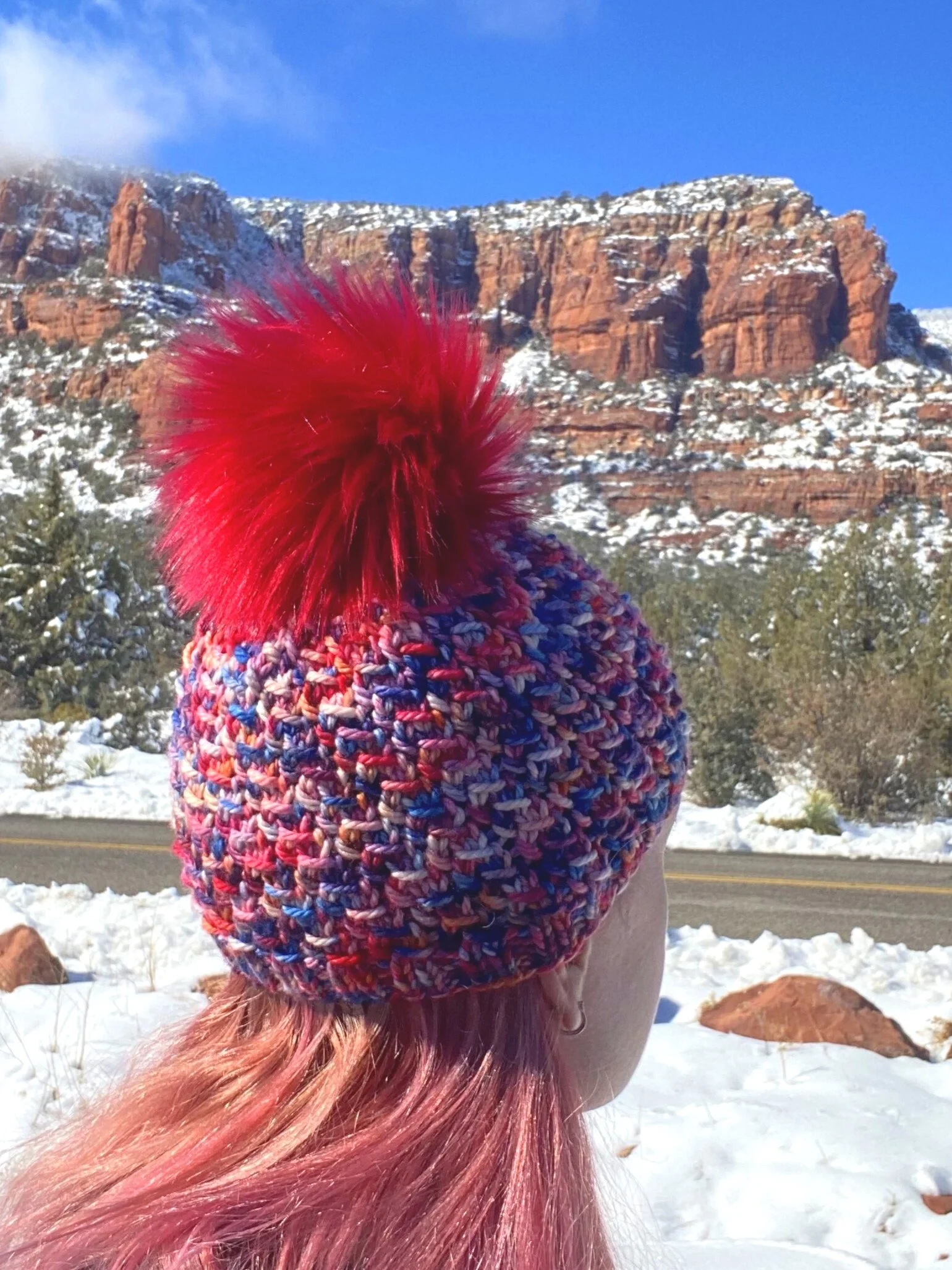 【HI FI FNK】Reon Striped Round Knit Sedona Hat Pattern (free pattern) — Explore with Knitsy