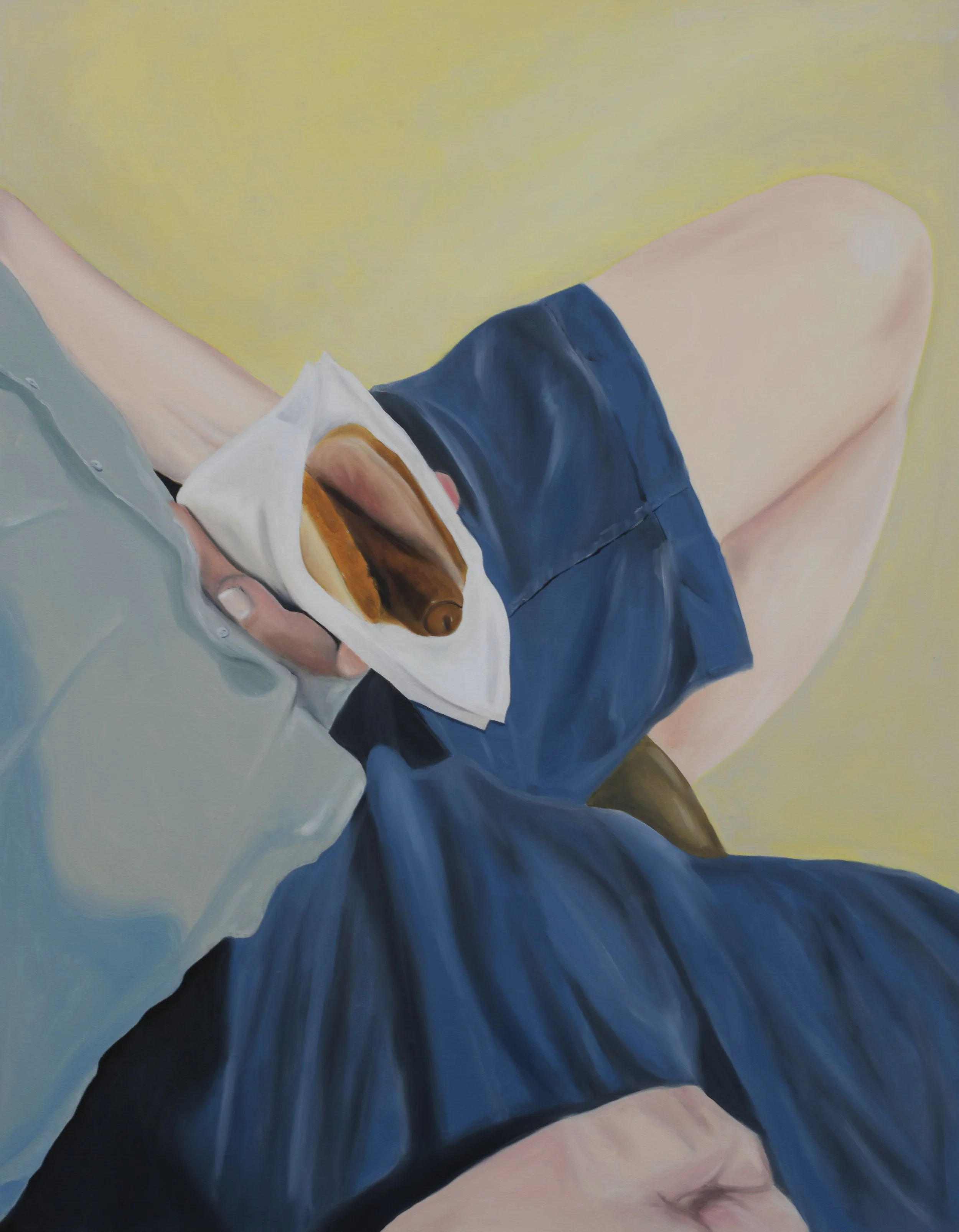 Julieeatshotdogs, 2023	
Oil on cotton
76x96cm
