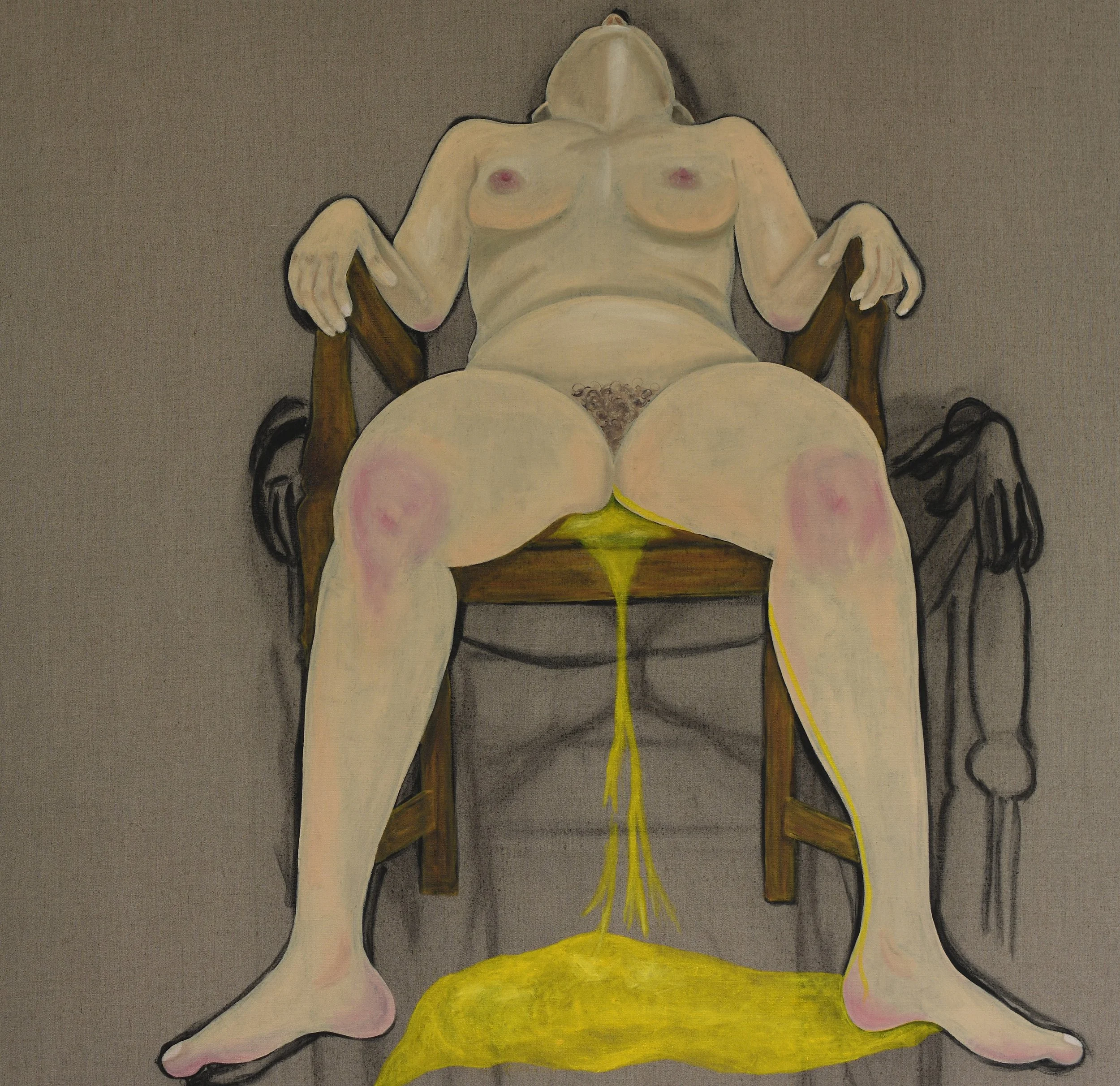 Actively sleepwalking our way to the next dark ages, 2025
Oil and charcoal on linen
120 x 120cm
