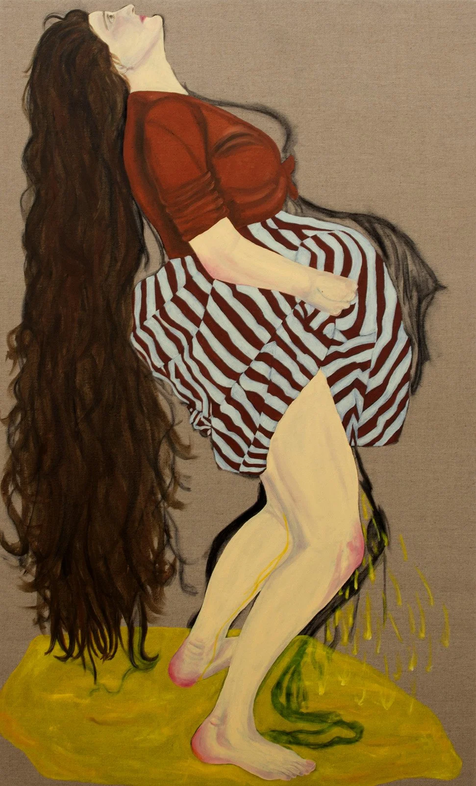 Just the tips, 2026
Oil and charcoal on linen
100 x 165cm SOLD
pic by Hanako Muller