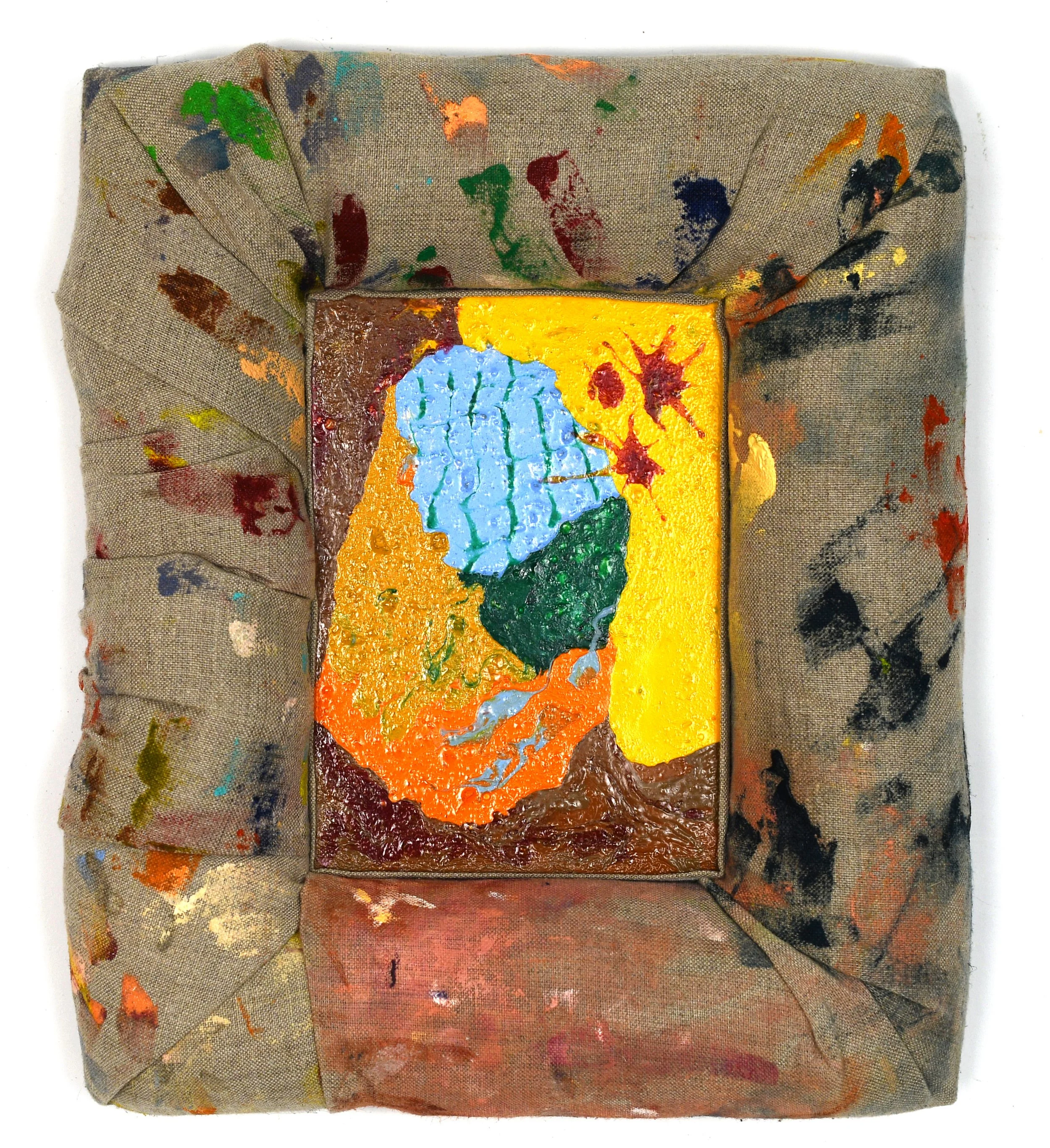 Stupidamuccafiore, 2026	
Oil on linen and board with polyester fill	28 x 32cm