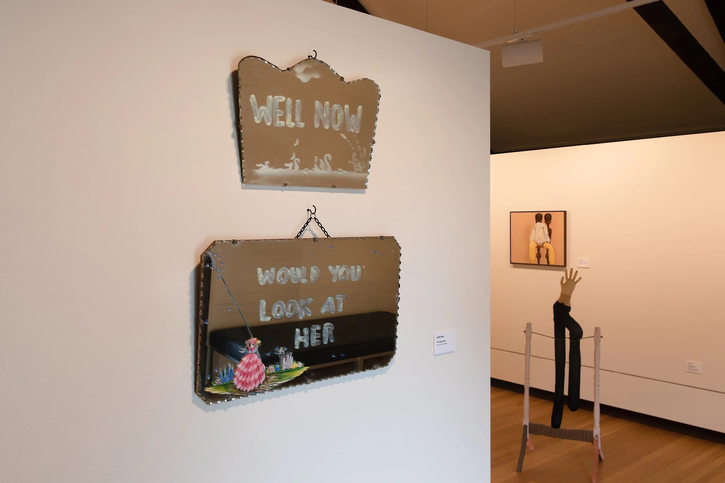 Title Page, 2022	
Found Mirrors, latex	
Dimensions variable