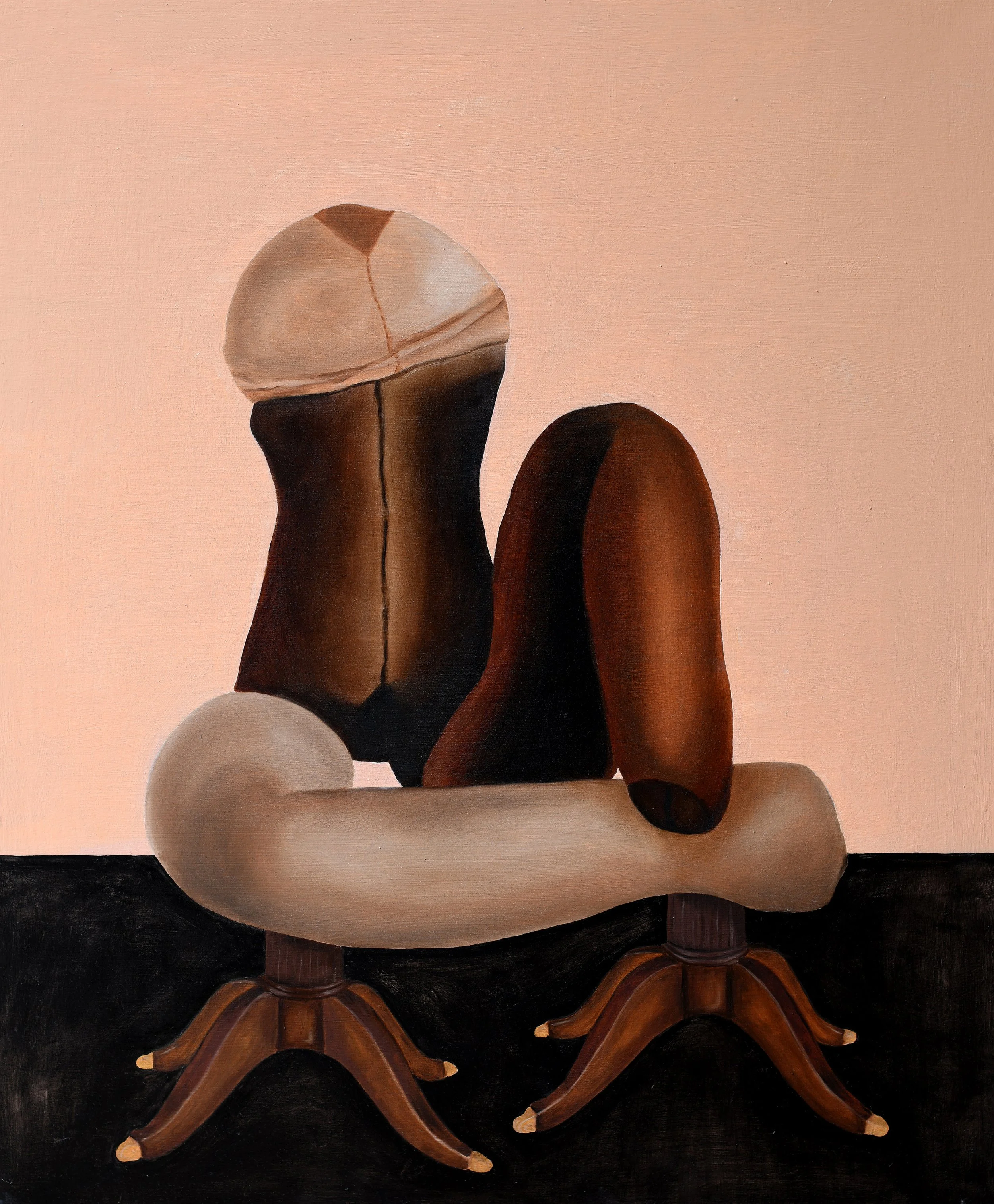That’s Sally’s Friend,	2022	
Oil on board	
52 x 62cm

