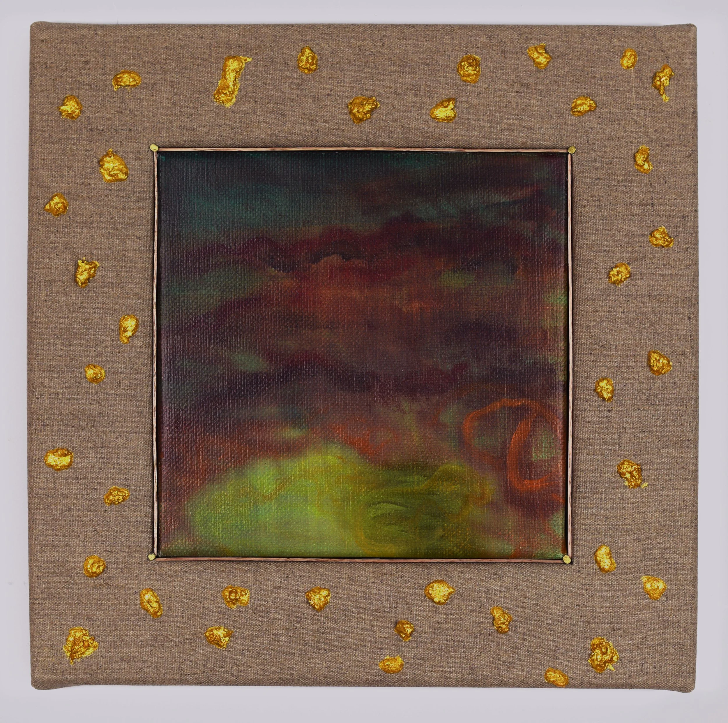 Caccadorofiore, 2026	
Oil on linen	
36 x 36cm