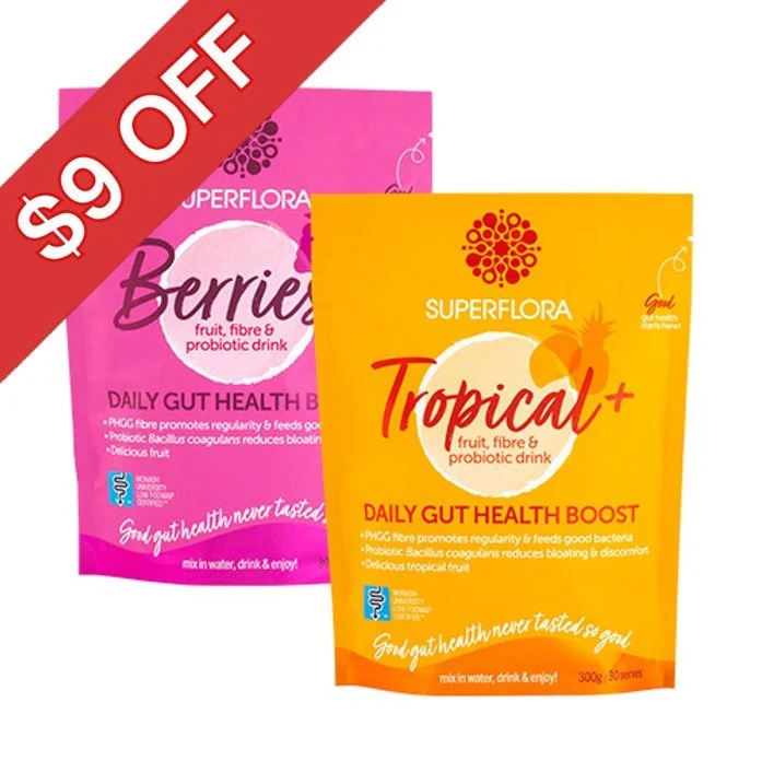 DOUBLE PACK Berries+ & Tropical+ DAILY GUT HEALTH BOOST