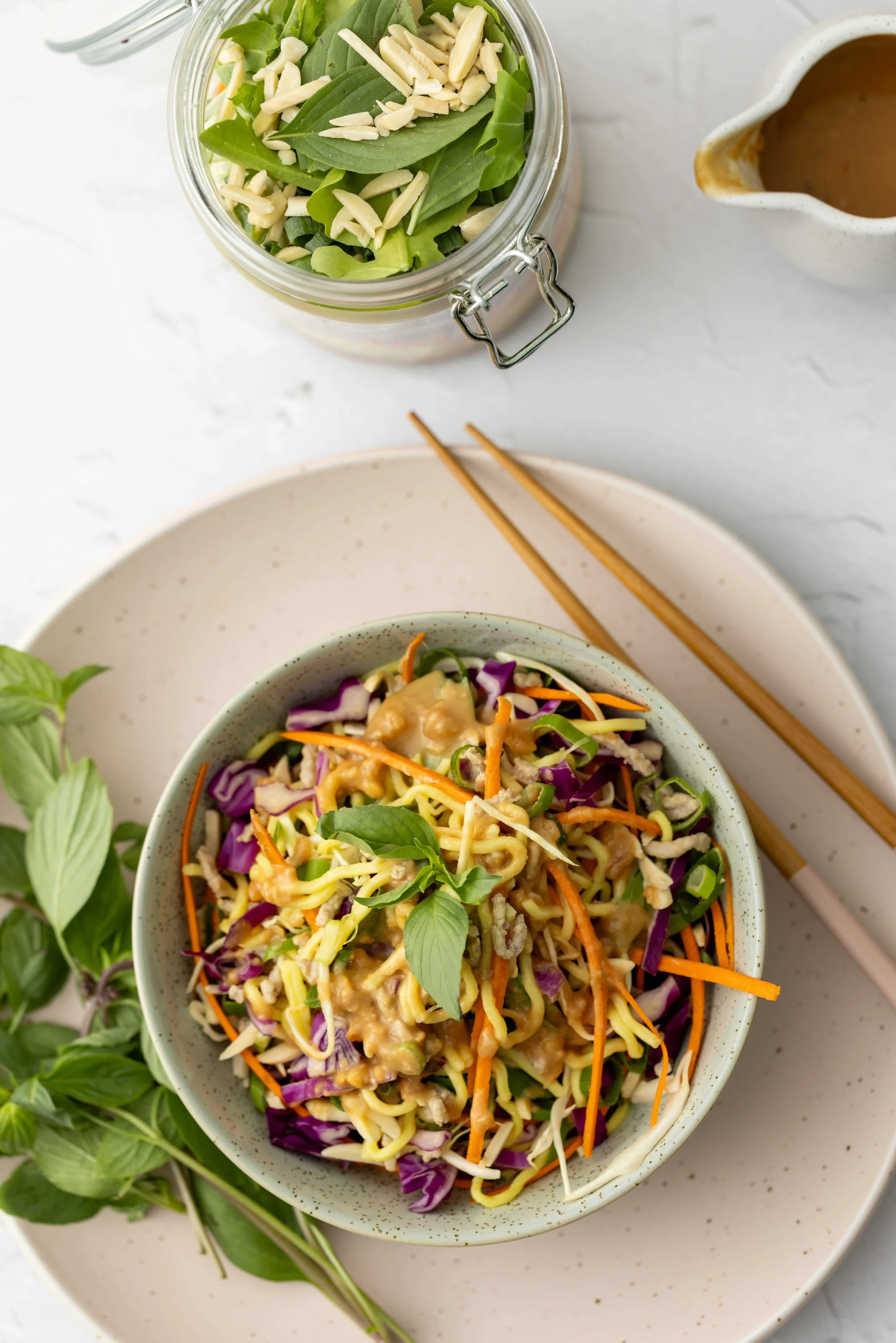 pork noodle salad Low FODMAP for easy lunch and meal prep