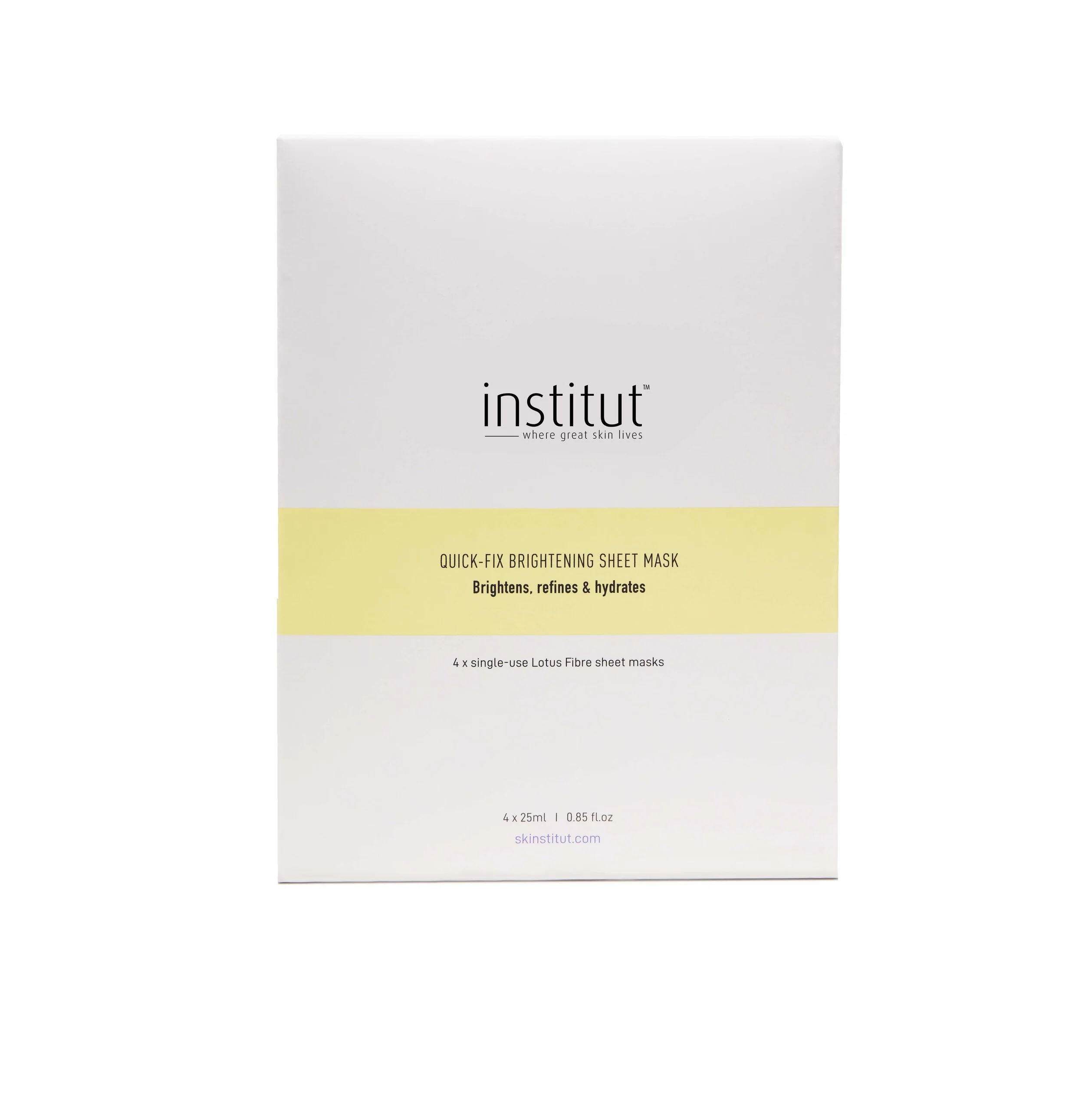 QUICK-FIX BRIGHTENING SHEET MASK - 4 X 25ML