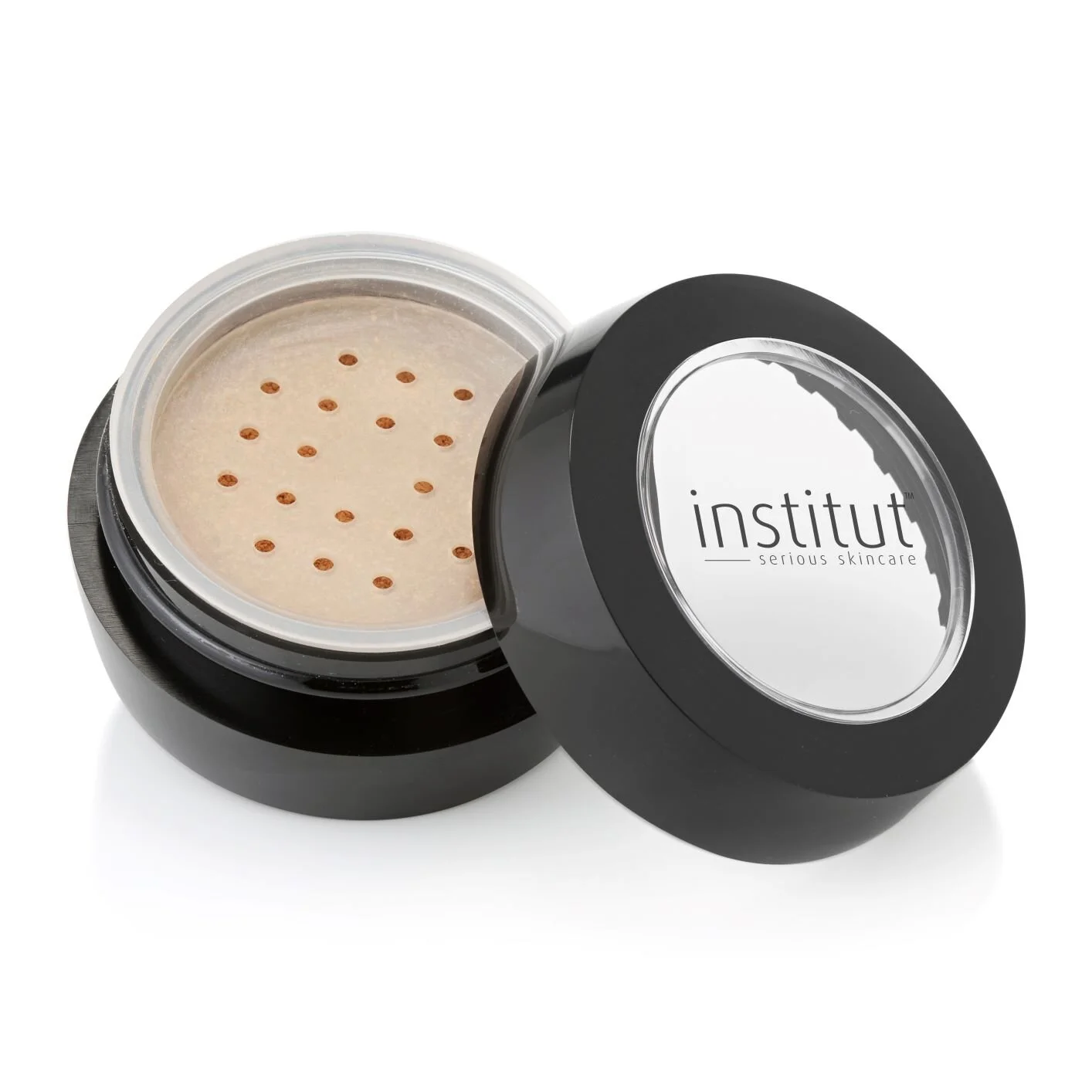 Institut Loose mineral foundation lid off