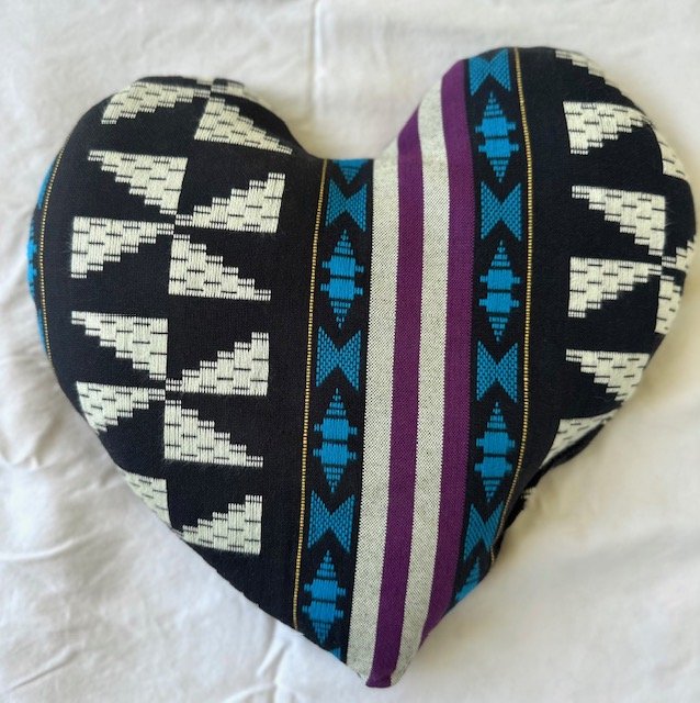 Glamping Heart-Shaped Sleep Pillow (Large with Lavender))