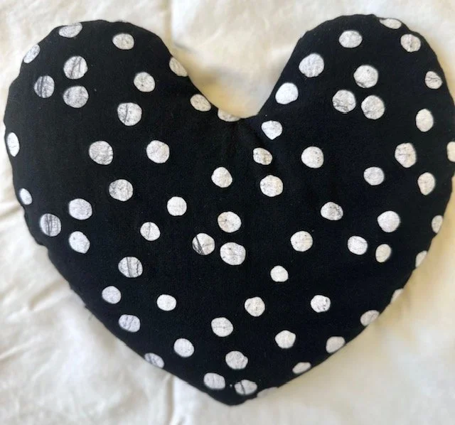 Polka Dot Heart-Shaped Sleep Pillow