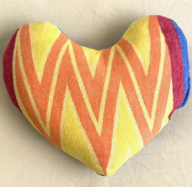 Orange You Glamping Heart-Shaped Sleep Pillow (Small-with Lavender)