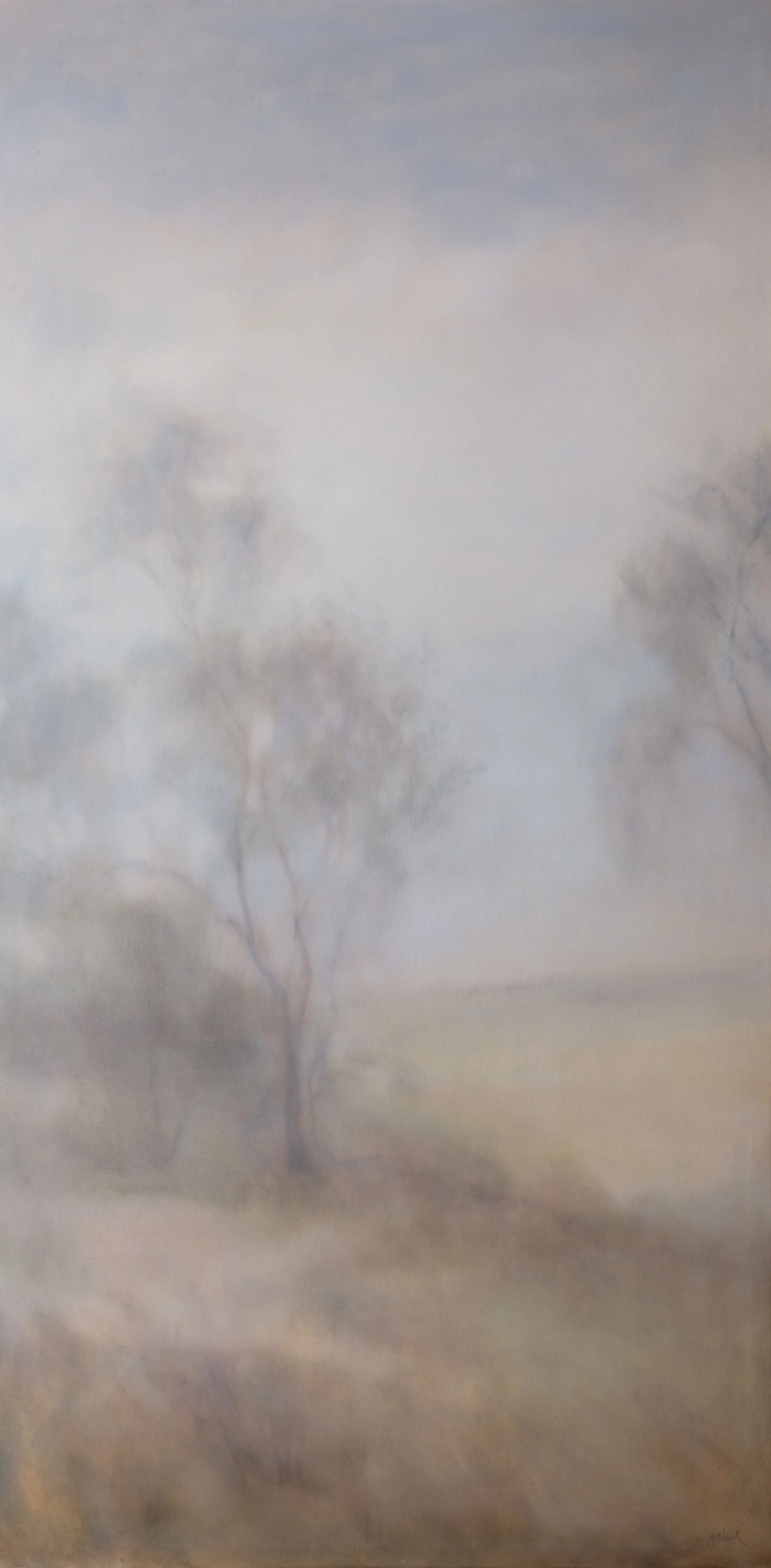 Amongst acacias, 2026
Oil on canvas. 200 x 100cm, Framed in oak.
Sold 