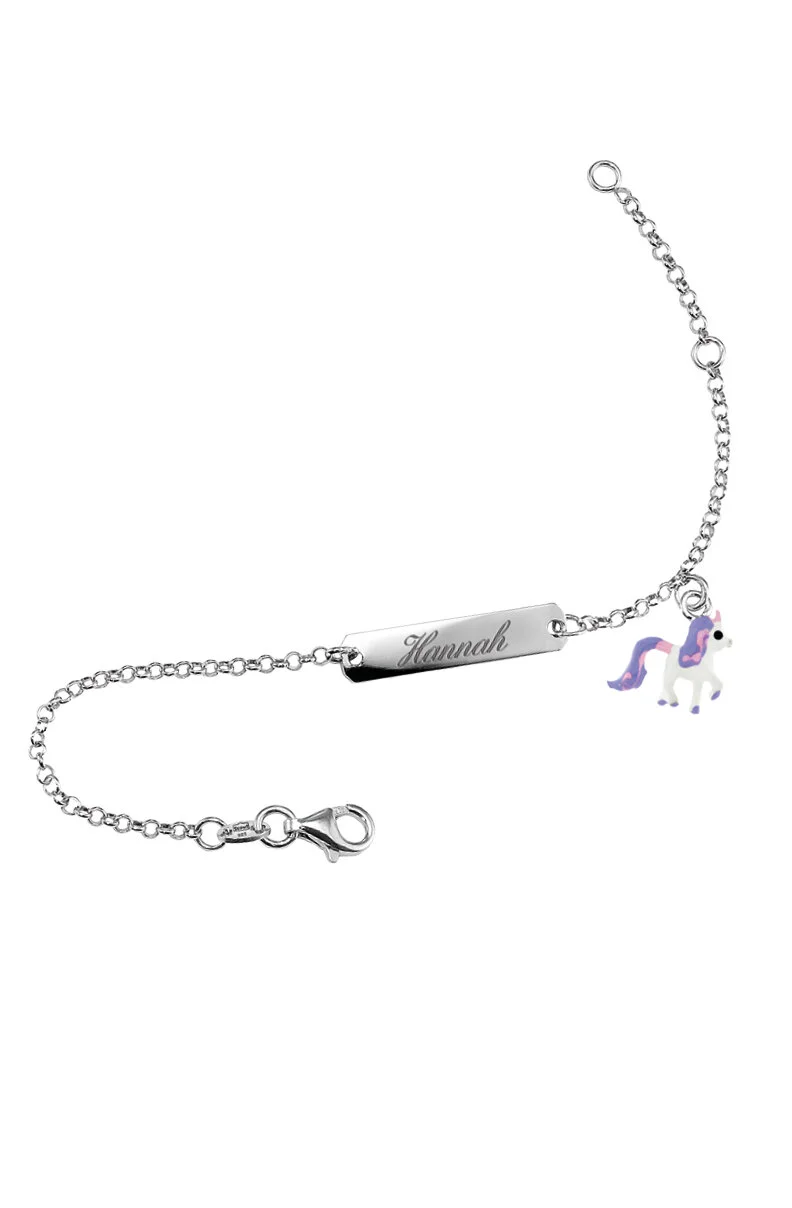 EINHORN | SCOUT ARMBAND SILBER, LILA, PINK