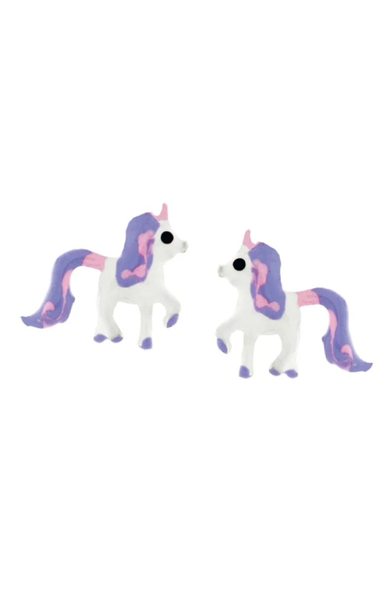 EINHORN | SCOUT OHRSTECKER WEISS, LILA, PINK