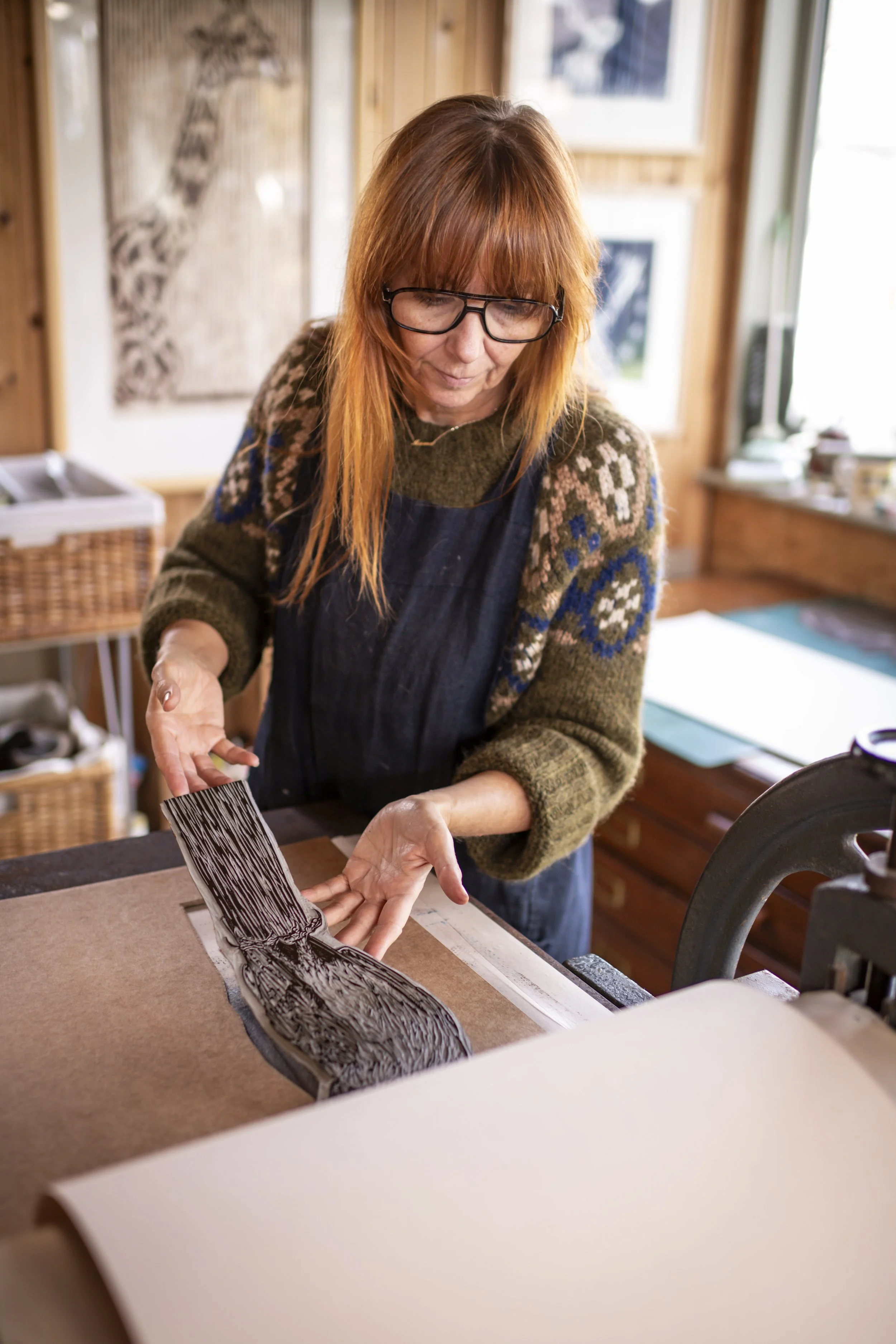 block on the press