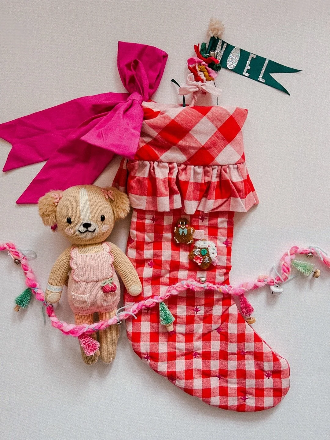 Snuggle season is here! 🎄✨🎀
Meet Nora &mdash; soft, snuggly, and oh-so-cute ❤️
The perfect little stocking stuffer❤️🎀🎄She&rsquo;s one of four new golden puppies from
@cuddleandkind launching tomorrow at 9 AM.