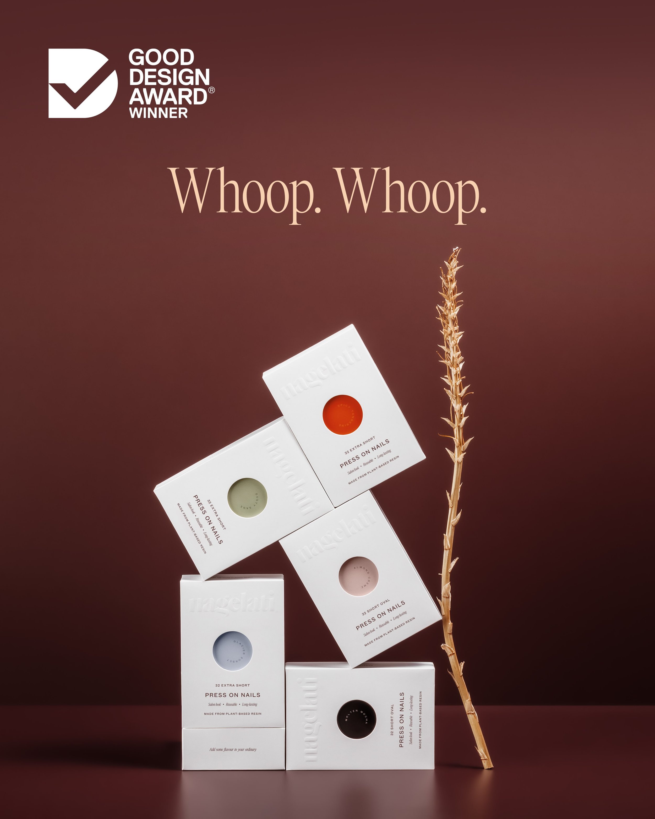 Nagelati is a 2026 Australian Good Design Award Winner 🎉🏆&nbsp;

Recognised for its thoughtful approach to sustainability, design innovation and aesthetic appeal.

Project: Nagelati &mdash; Thoughtfully Designed, Plant-Based Press-On Nails Category