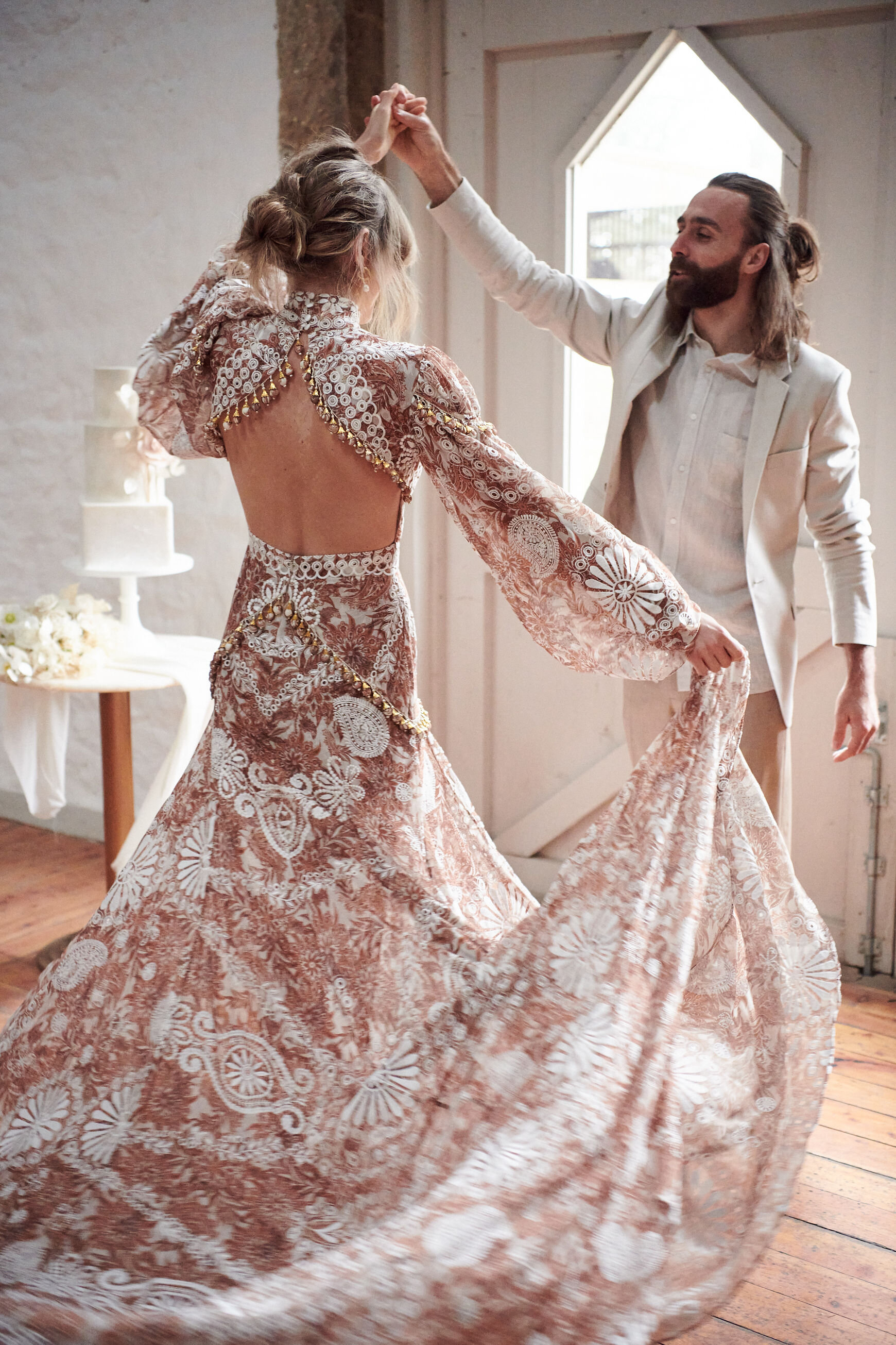 F.Kr. katalog nederdel wedding style— Boho Luxe Wedding Inspiration; With Colourful Wedding Dress  and Ethereal Styling