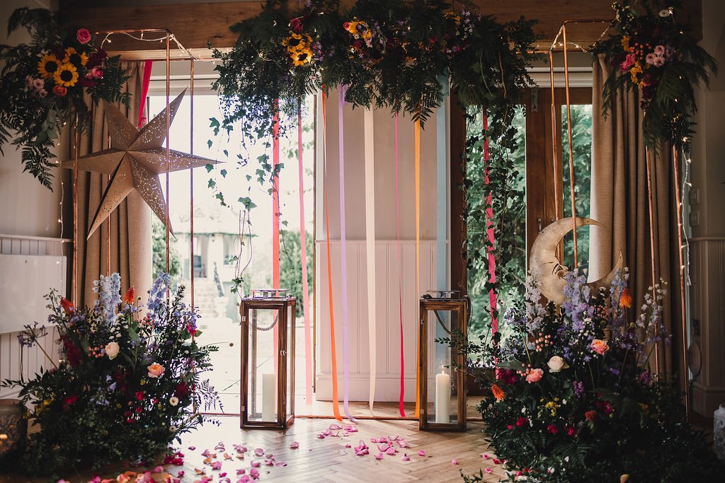 celestial wedding decor