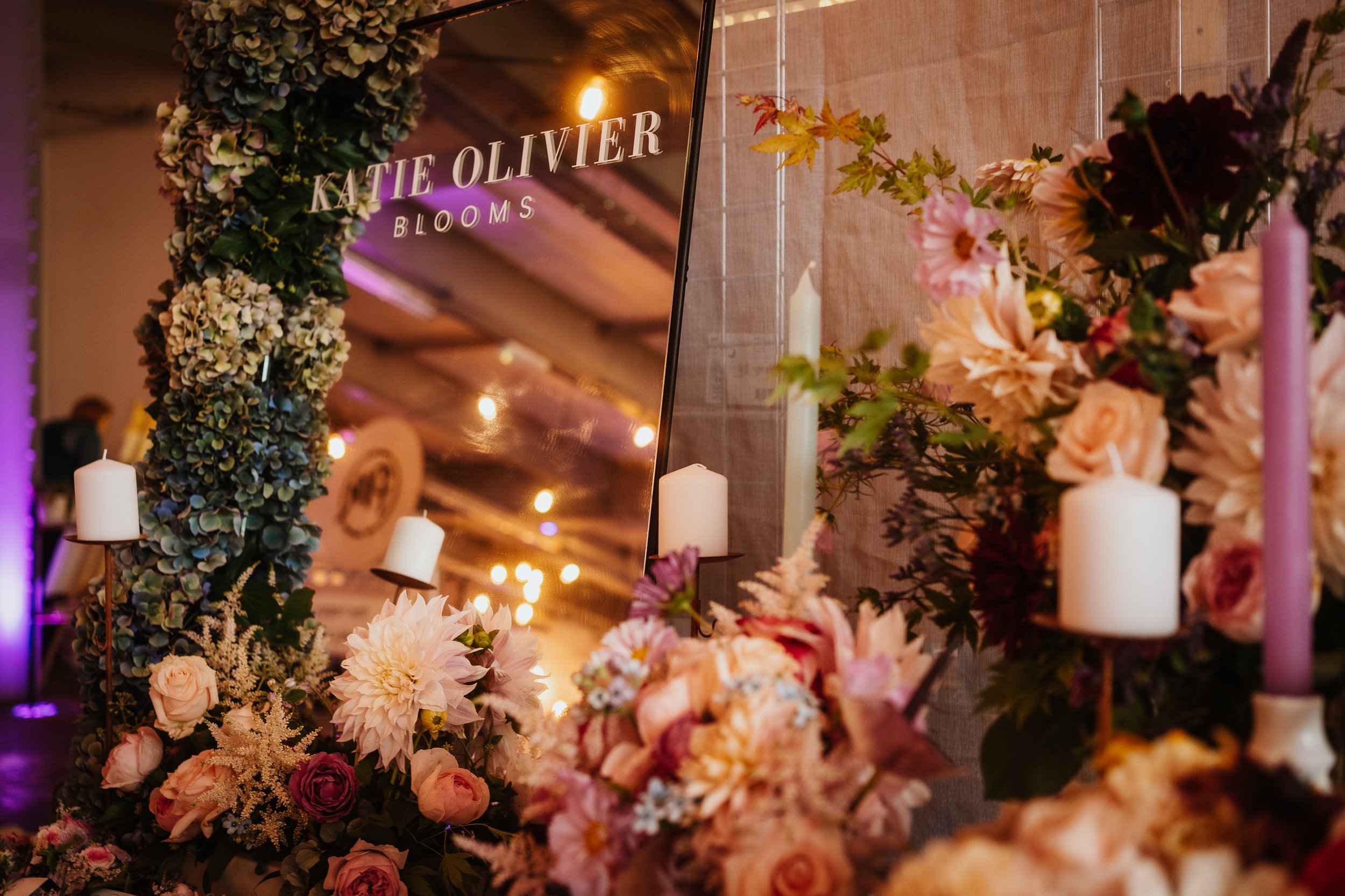  A beautiful floral display by Katie Olivier Blooms at The Un-Wedding Show Sheffield.  