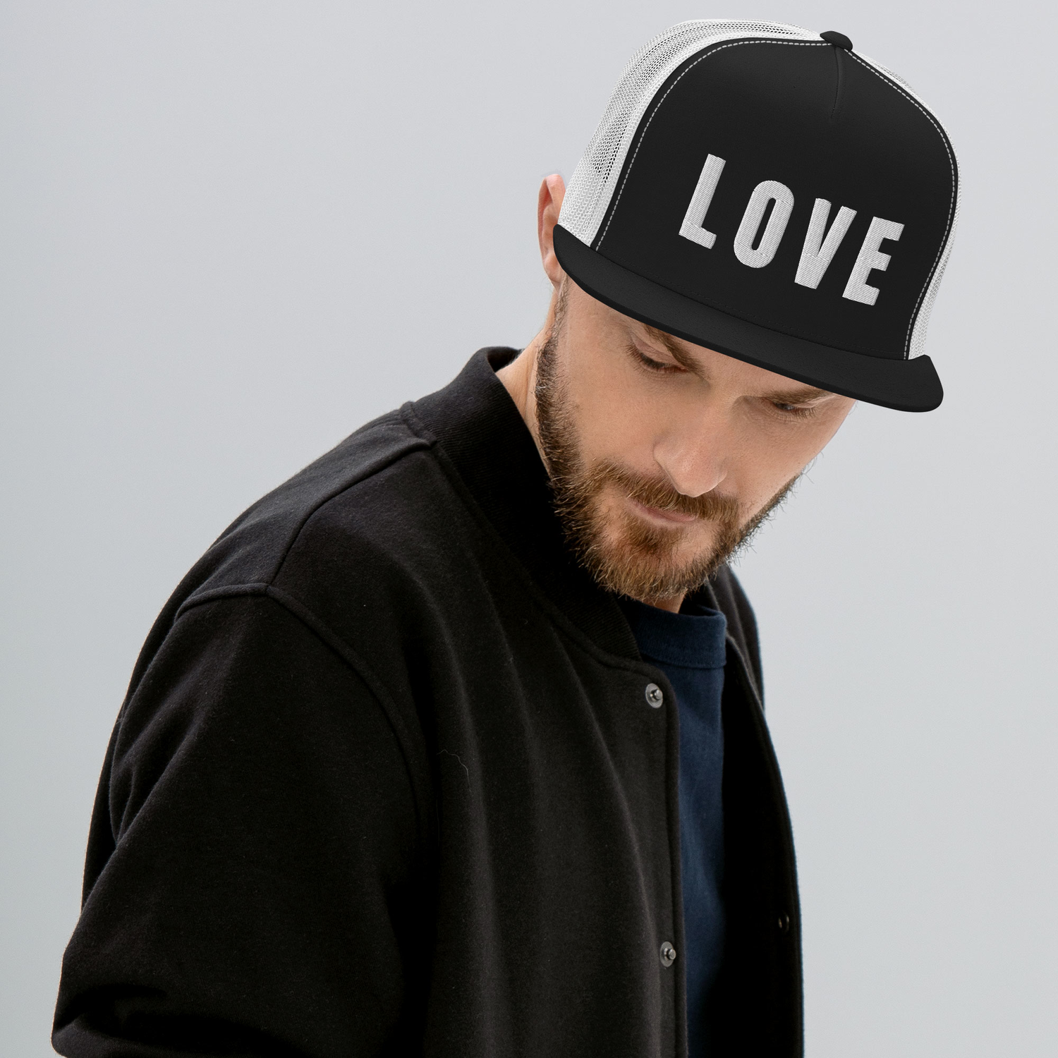 embroidery on trucker hat