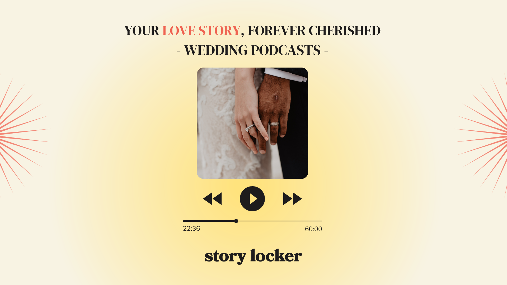  A snapshot of the wedding podcast that has been purchased as a cool and thoughtful wedding gift. 