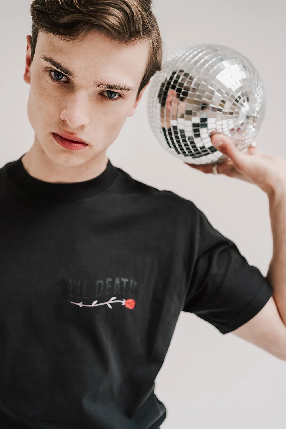 shop— Til Death Oversized Faded T-Shirt Black