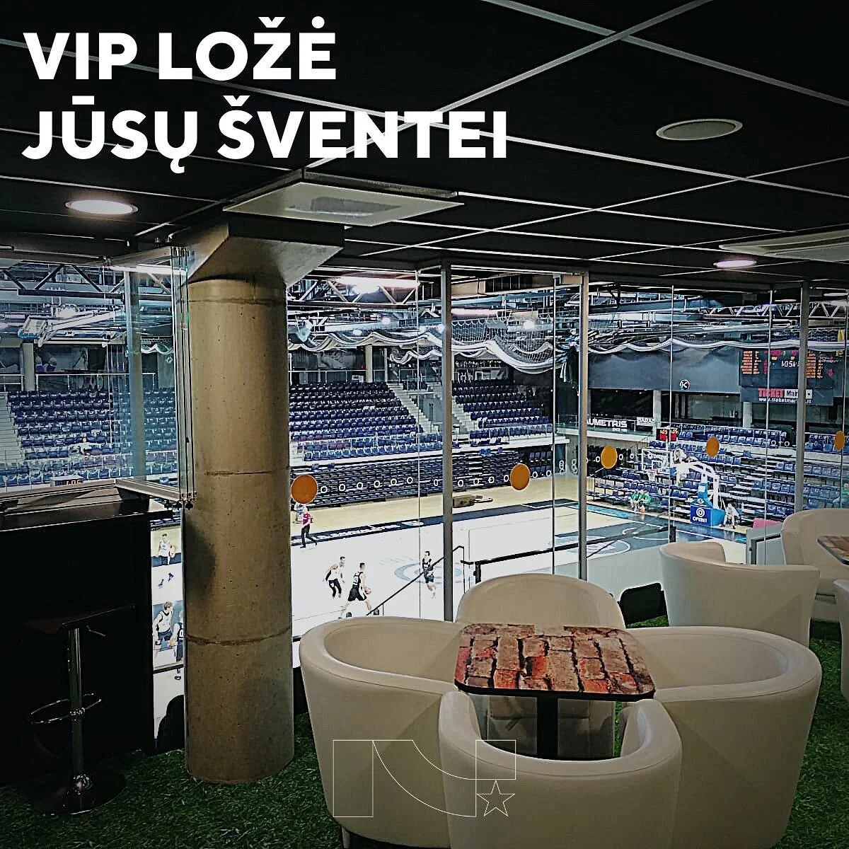 Jau spalio 11 dieną Kėdainių arena susitinkame su Kauno &bdquo;Žalgirio&ldquo; ekipa! Siūlome galimybę organizuoti įmonės ar draugų &scaron;ventę ir stebėti &scaron;ias rungtynes i&scaron; uždaros VIP ložės, į kurią pateksite per atskirą įėjimą. 

Dė