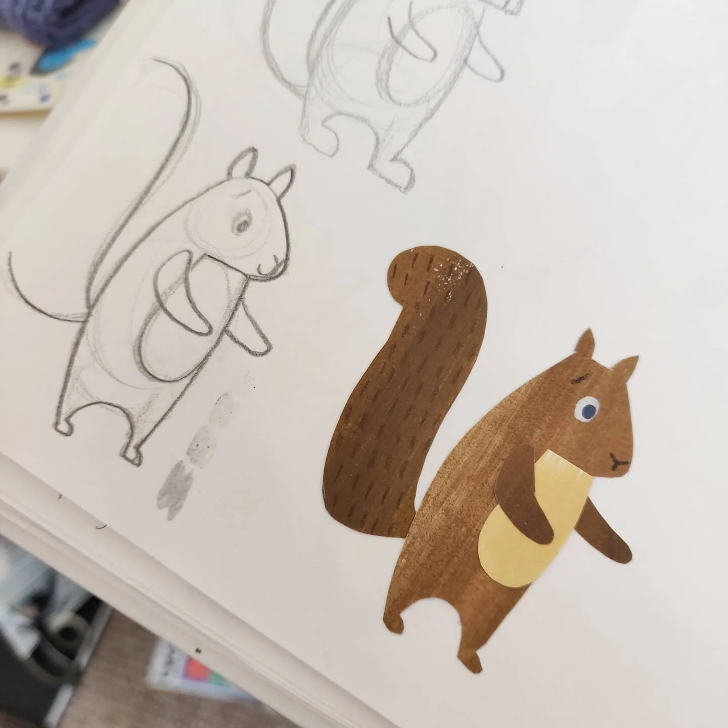 Squirrel!! 🐿️
*
*
#nature #animals #characters #illustration #collage #paperart #squirrel #characterart #childrensillustrator #kidlitartist #picturebooks #artist #artstagram #dailydrawings #createeveryday #illustratorsoninstagram #design #onmydesk #
