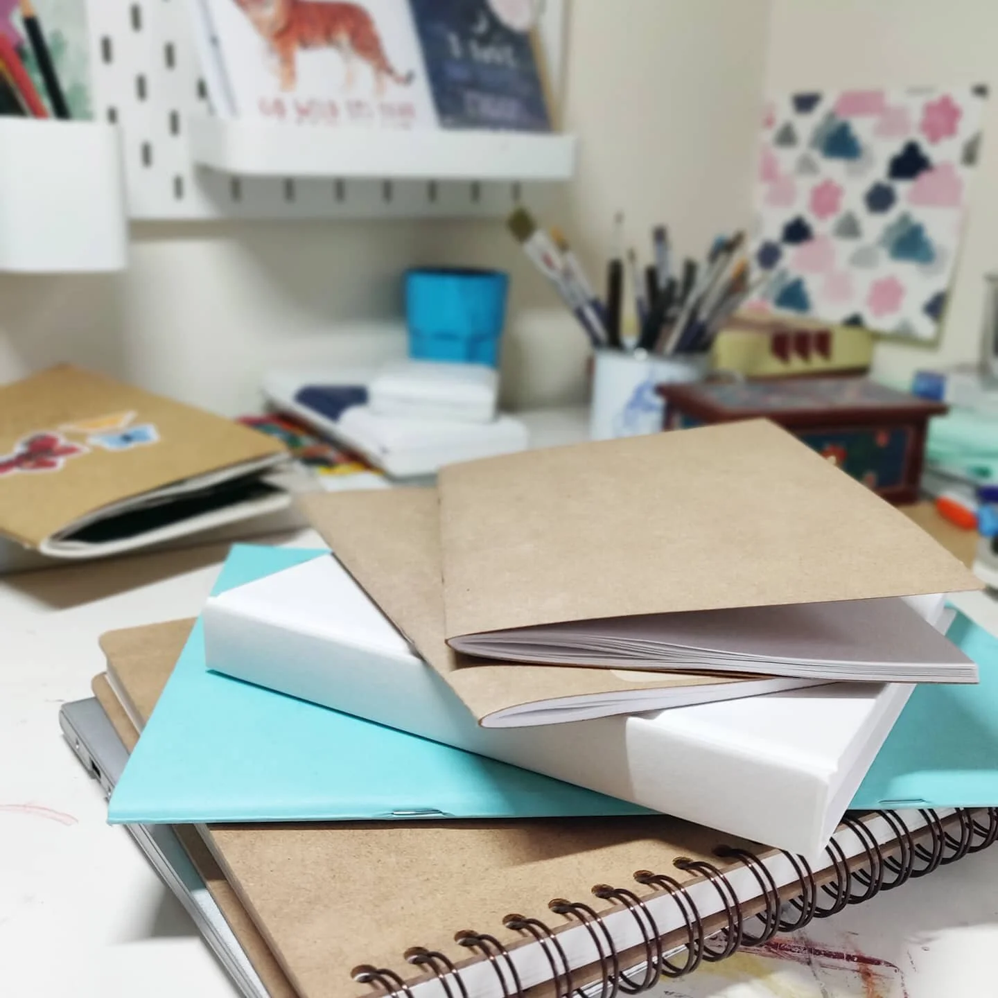 When you get new sketchbooks 📚
*
*
#sketchbook #artiststudio #deskie #onmydesk #newsketchbook #sketching #ideas #createeveryday #artist #artstagram #illustrator #childrensillustrator #kidlitartist #artistgoals #newproject #picturebookdesign #illoske