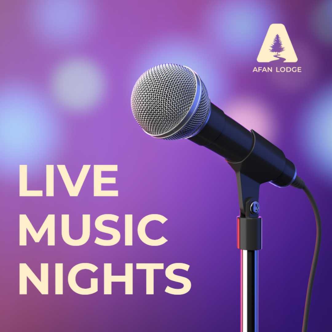 🎵𝗟𝗶𝘃𝗲 𝗺𝘂𝘀𝗶𝗰 𝗻𝗶𝗴𝗵𝘁𝘀 𝗮𝘁 𝗔𝗳𝗮𝗻 𝗟𝗼𝗱𝗴𝗲 🎵

We've got lots of wonderful live entertainment lined up at Afan Lodge. Sometimes, we supply the entertainment&mdash;and sometimes, we'd love you to create it yourselves with our karaoke 