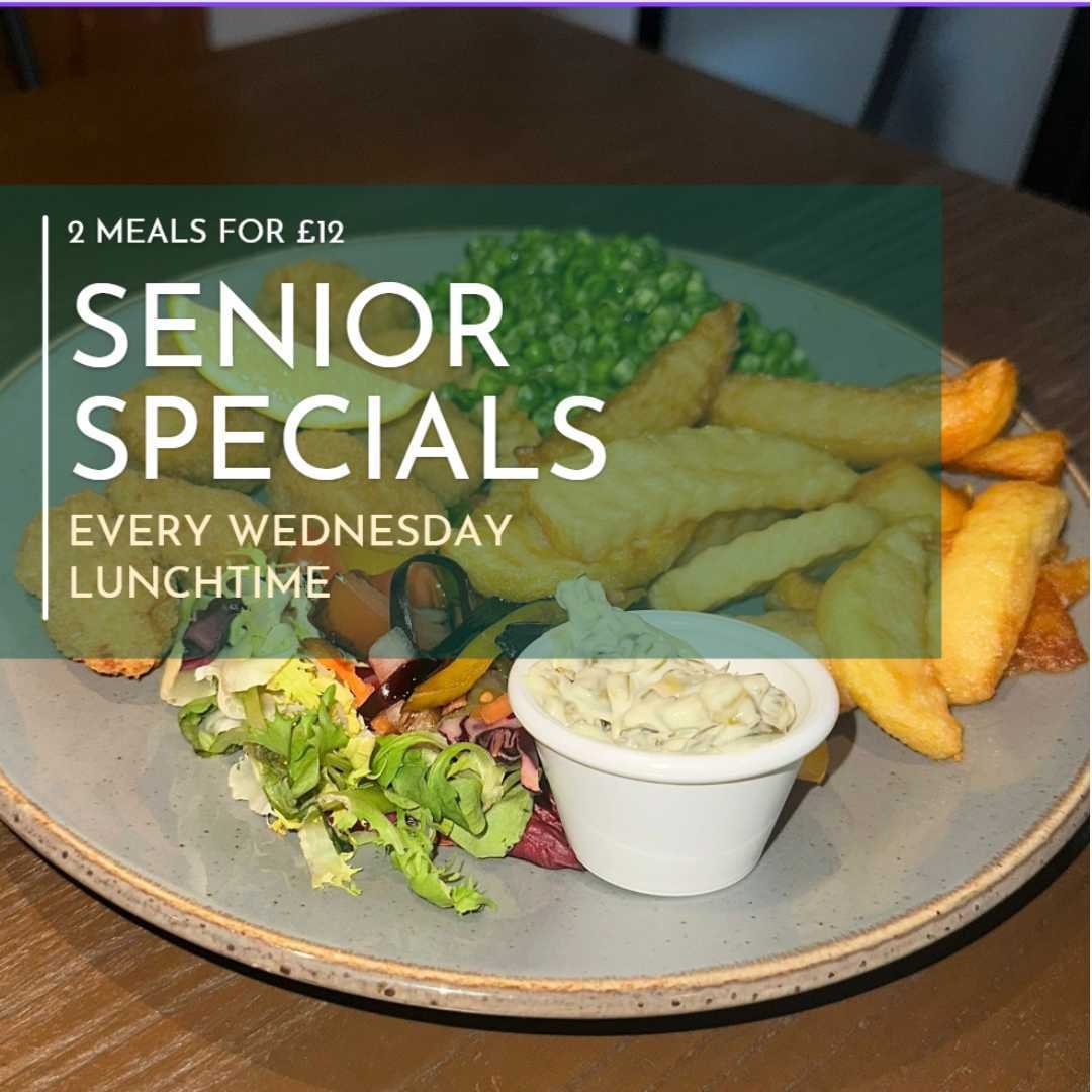 𝙎𝙚𝙣𝙞𝙤𝙧 𝙎𝙥𝙚𝙘𝙞𝙖𝙡 𝙈𝙚𝙣𝙪 𝙀𝙫𝙚𝙧𝙮 𝙒𝙚𝙙𝙣𝙚𝙨𝙙𝙖𝙮

We're delighted to launch our Senior Special Menu! Every Wednesday, you can enjoy 2 smaller meals from our senior menu for just &pound;12. 

Choose from:
🍽️Sausage, mash &amp; gravy