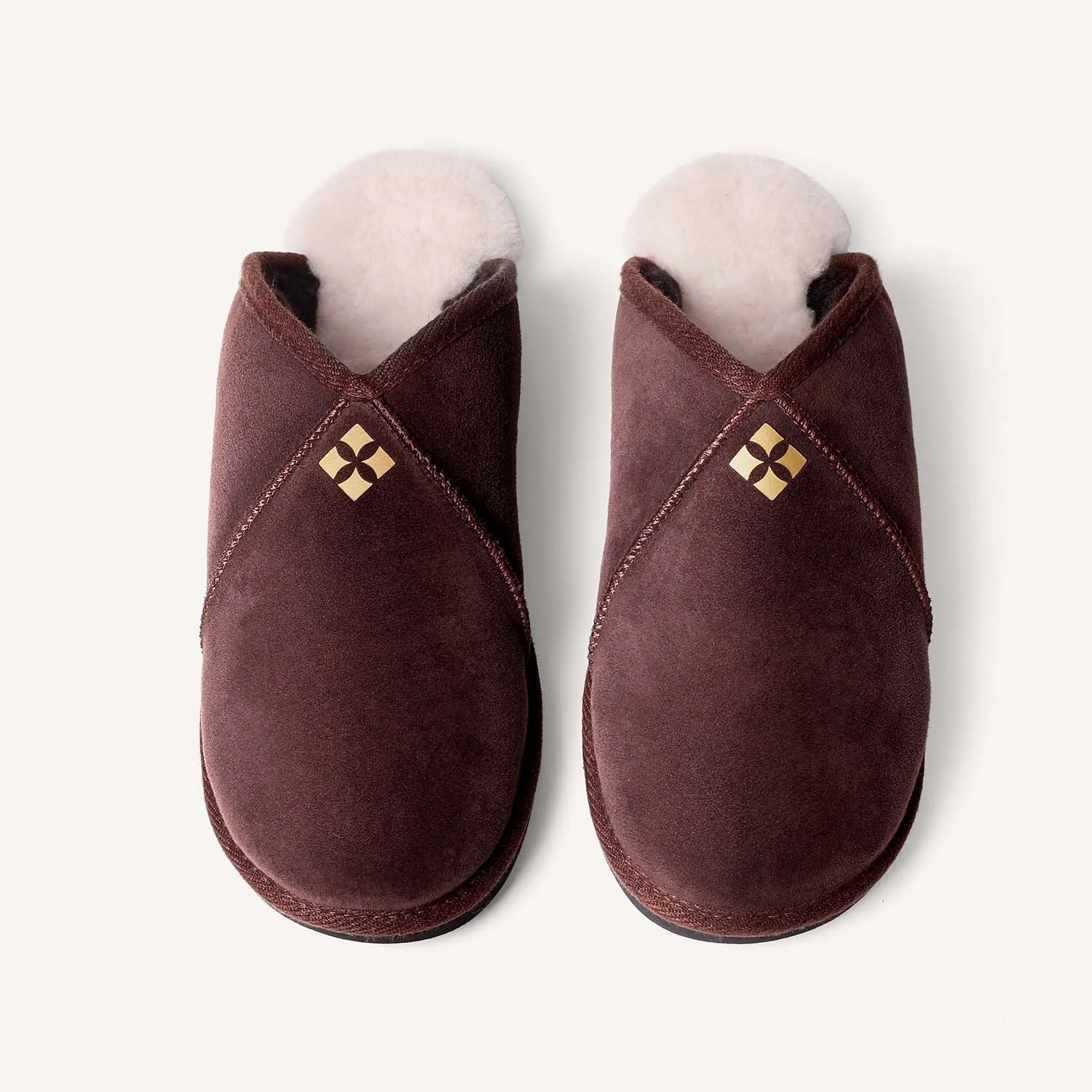Size 7 | Slippers | Brown & Gold