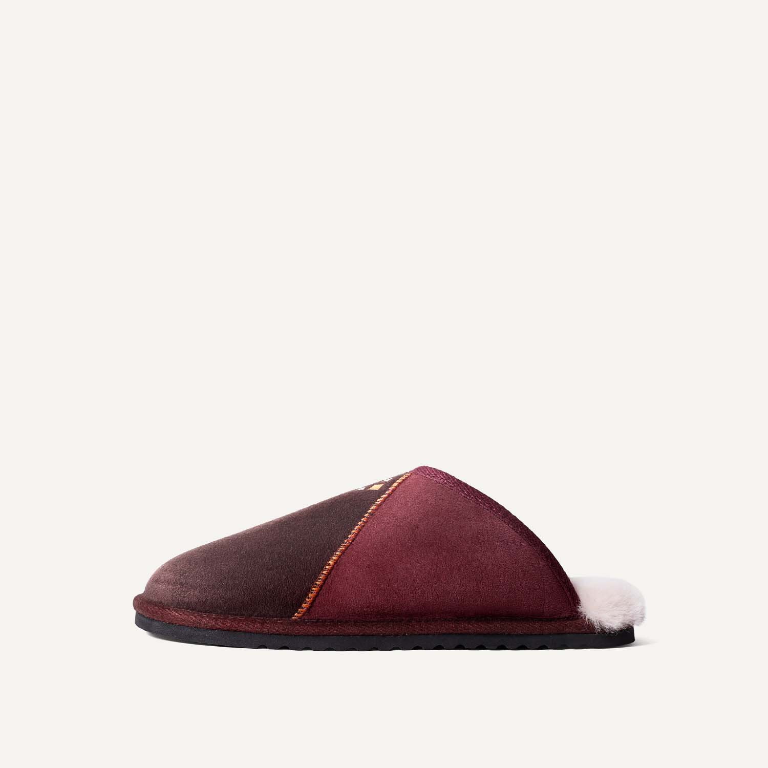 Slip on sheepskin slipper.