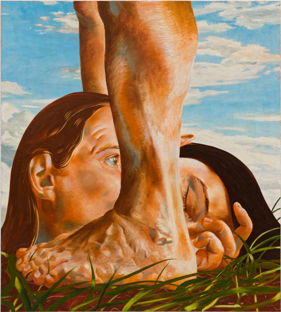 Laurent Proux,
As Strange As What I See, 2024,
Oil on Canvas,
200 × 180 cm,
Private collection. Cairo, Egypt