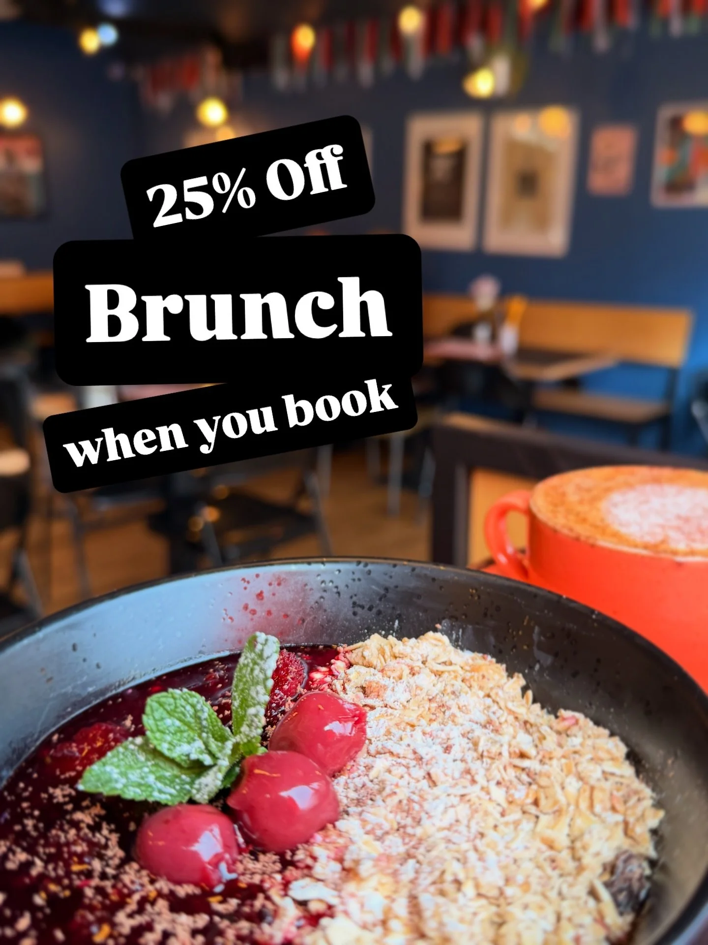 Only one week left of our January Offer // book a table Monday - Thursday for 25% off Brunch, Bagels &amp; Burgers!

👉 Link in bio or visit www.saintjudeleeds.co.uk xx