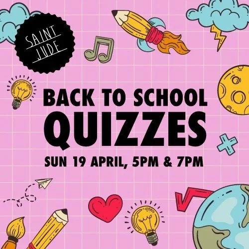 ⚡️ From PE to Euphoria, Maths to Mean Girls &amp; History to Hogwarts we&rsquo;re going to Quiz you on the important - and less important stuff - at our &lsquo;Back to School&rsquo; Quizzes!

💖 Book now for Sunday 19th April, Family Quiz at 5pm, Adu