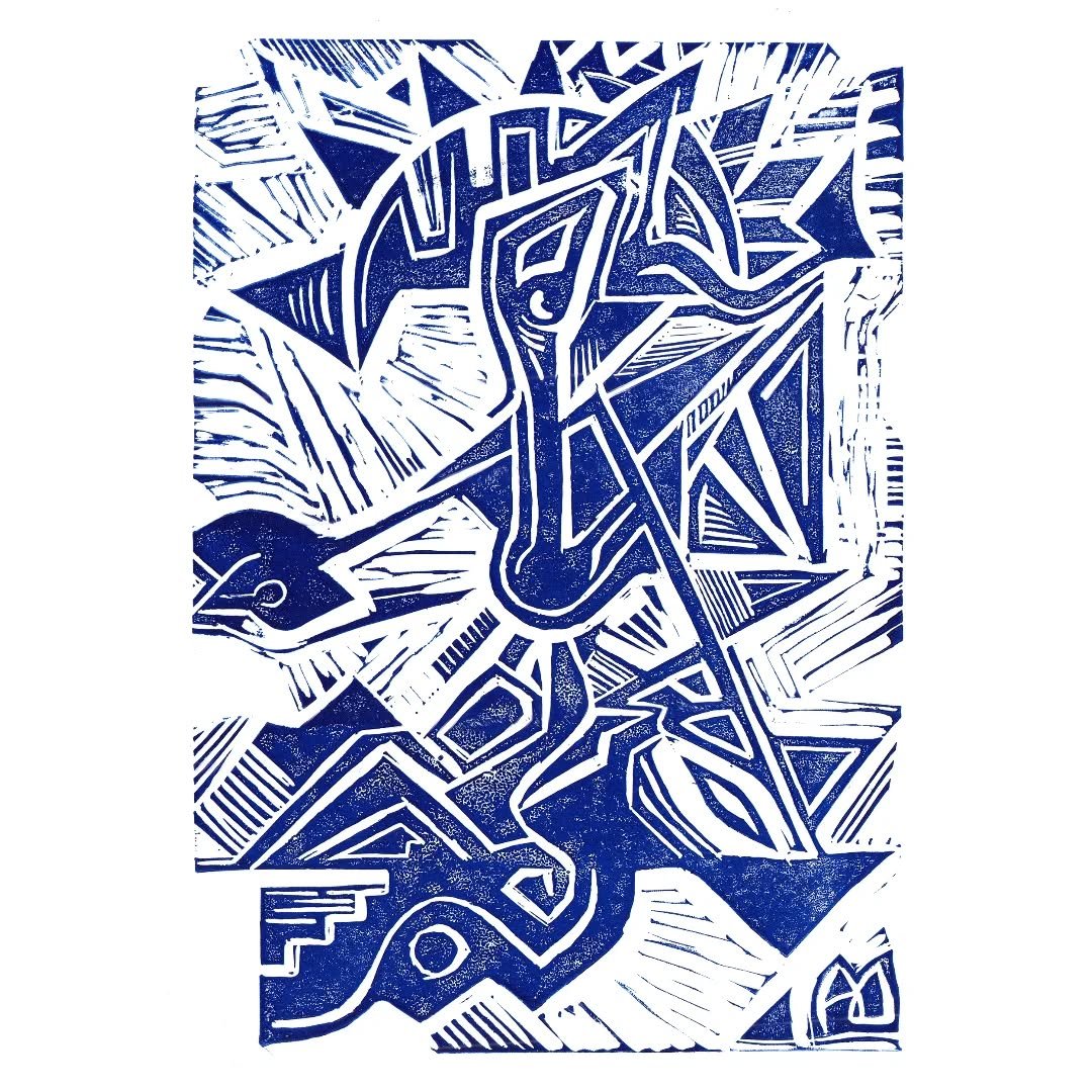 Untitled Linocut Print