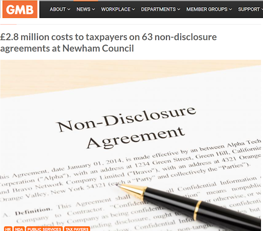 GMB Campaign Against Management Bullying in Newham: Scale of Problem Suggests “A Wider Problem with Processes, Management and Leadership”.
