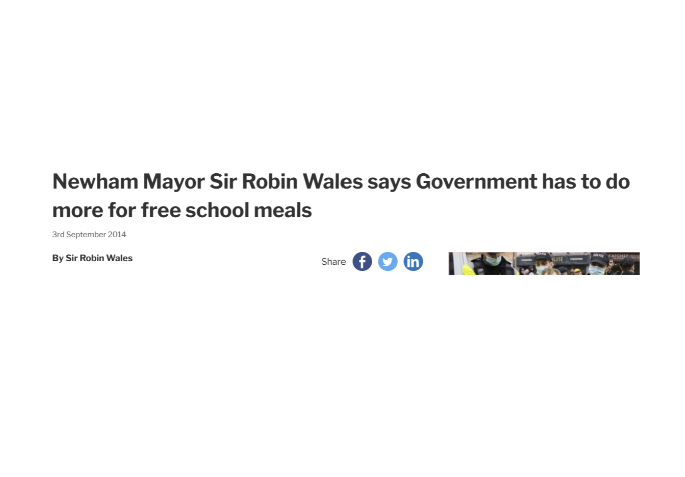 Free School Meals Success