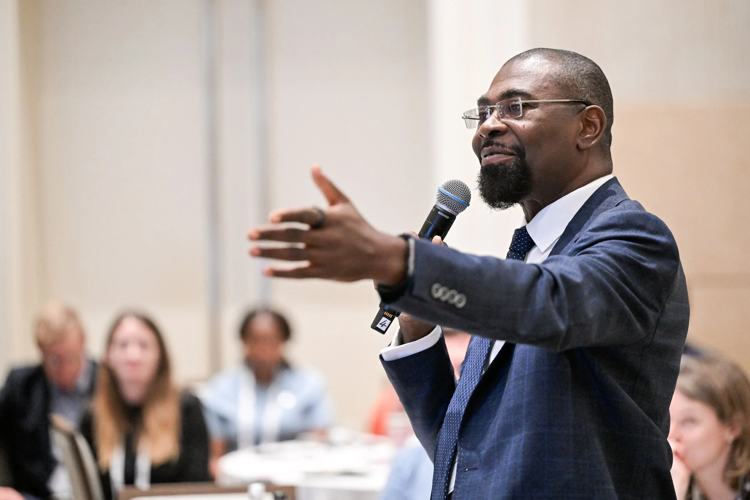 Wale Shonibare of the African Development Bank speaking at Invest Africa Ltd's Mining Series 2026.