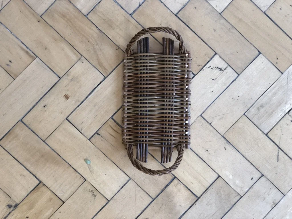 Handmade Rectangular Willow Platter with handle - Available Now