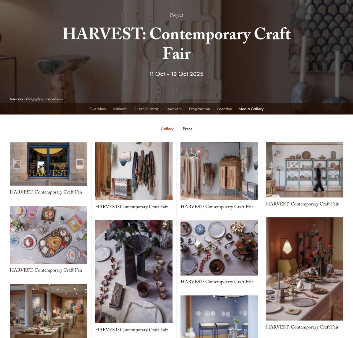 Craft Scotland Harvest: Contemporary Craft Fair 2025