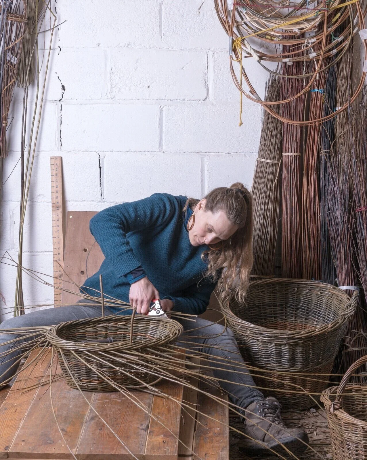 Handmade Willow Baskets Scotland Anna Liebmann Basketmaker