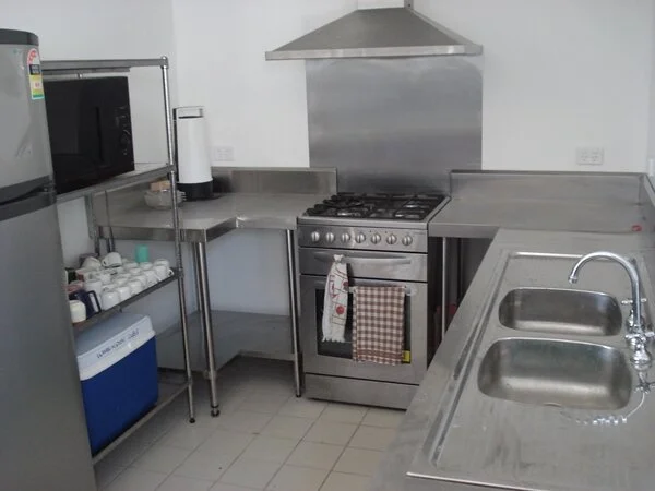 The beach hall kitchen