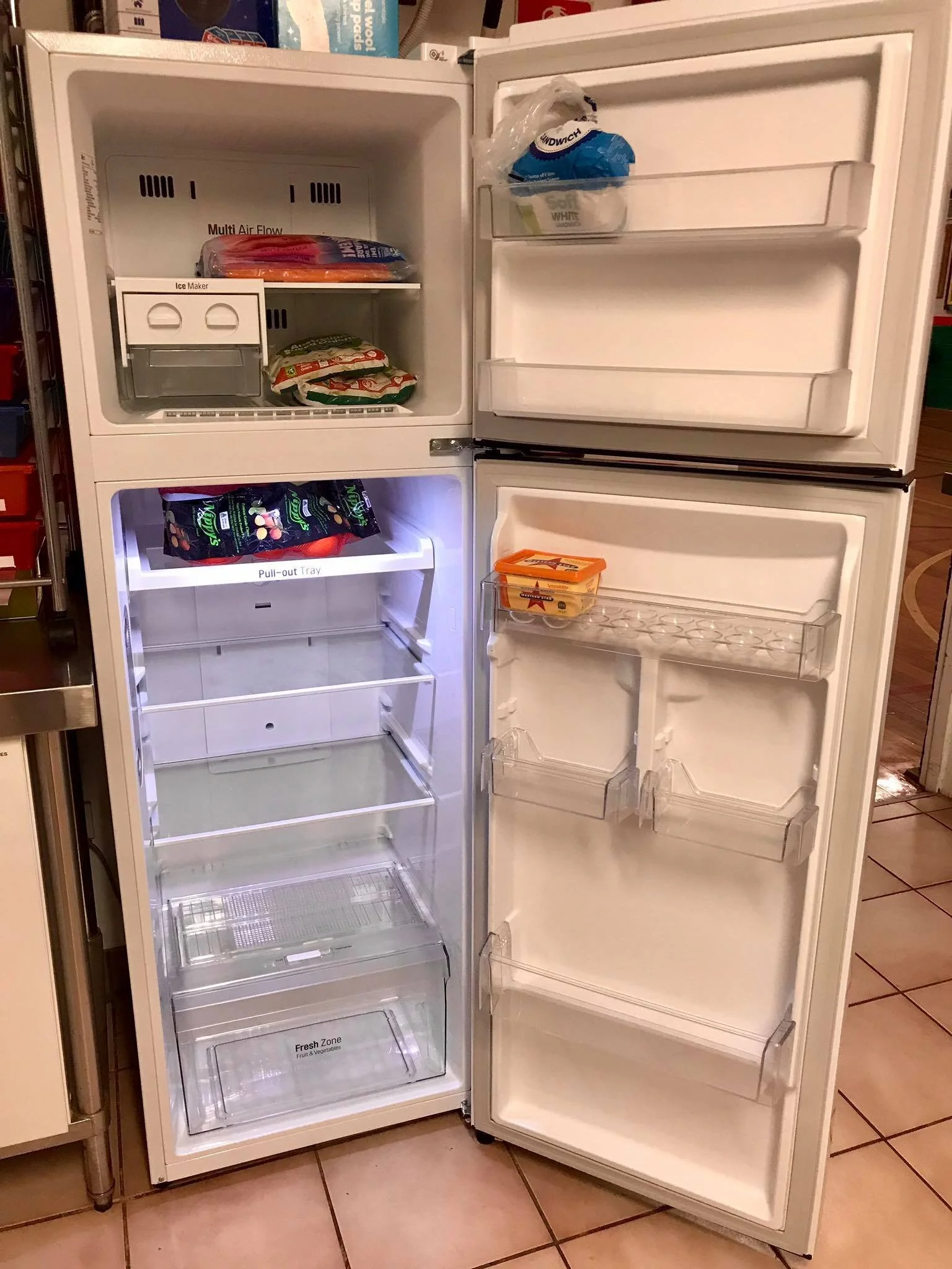 A fridge ready for you to use